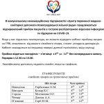 Продовжується відокремлений прийом пацієнтів з гострою респіраторною вірусною інфекцією та підозрою на COVID-19 Продовжується відокремлений прийом пацієнтів з гострою респіраторною вірусною інфекцією та підозрою на COVID-19