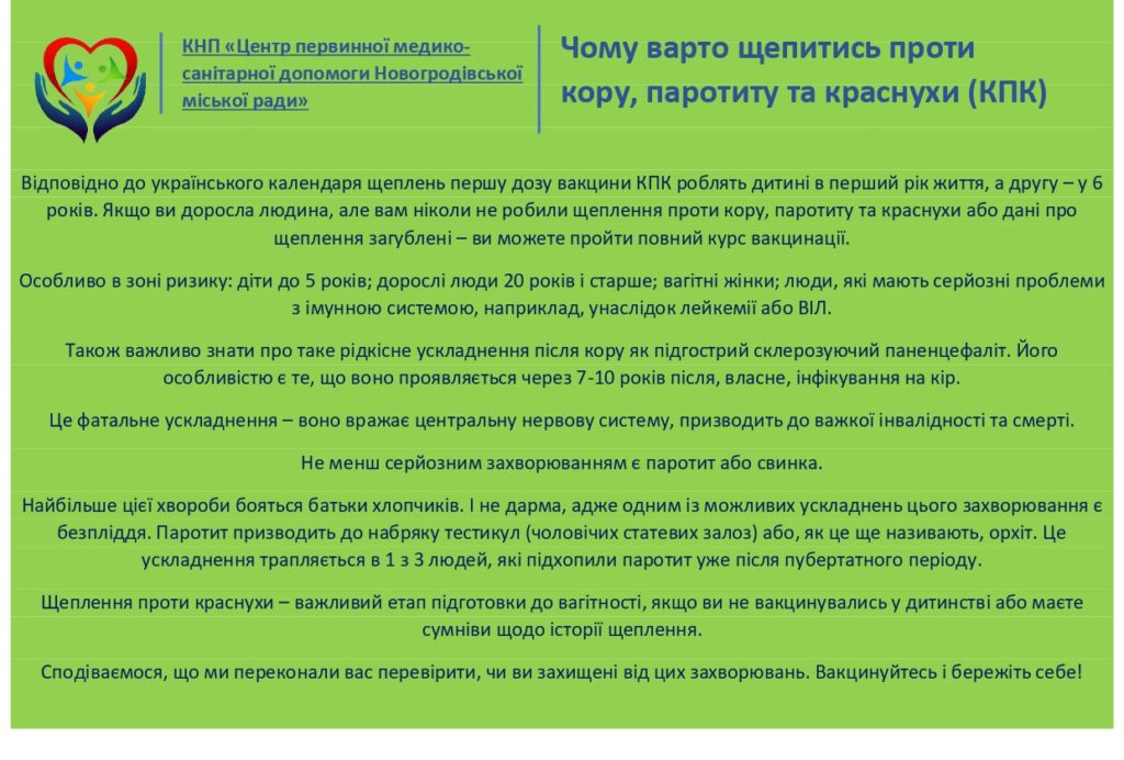 Інформація до Всесвітного тиждня імунізації